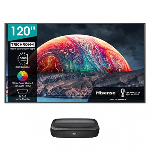 Hisense 120 inches Laser TV Trichrom ALR Screen Series 4K Ultra HD Smart 120L9G